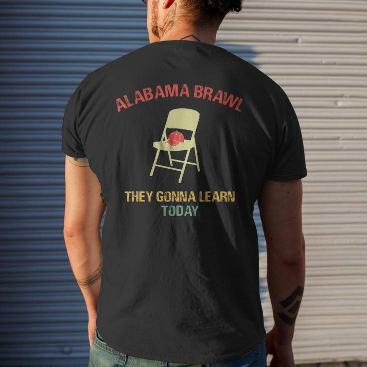 Alabama Brawl Chair A Mass Brawl Breaks Out On Alabama Men's T-shirt Back Print Gifts for Him