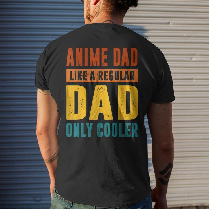 Anime Fathers Birthday Anime Dad Only Cooler Vintage For Women Men's Back Print T-shirt Gifts for Him
