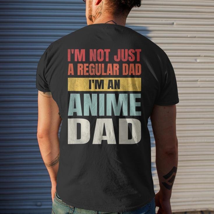 Anime Fathers Birthday Im An Anime Dad Retro Vintage For Women Men's Back Print T-shirt Gifts for Him