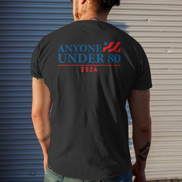 Anyone Under 80 2024 Men's T-shirt Back Print Gifts for Him