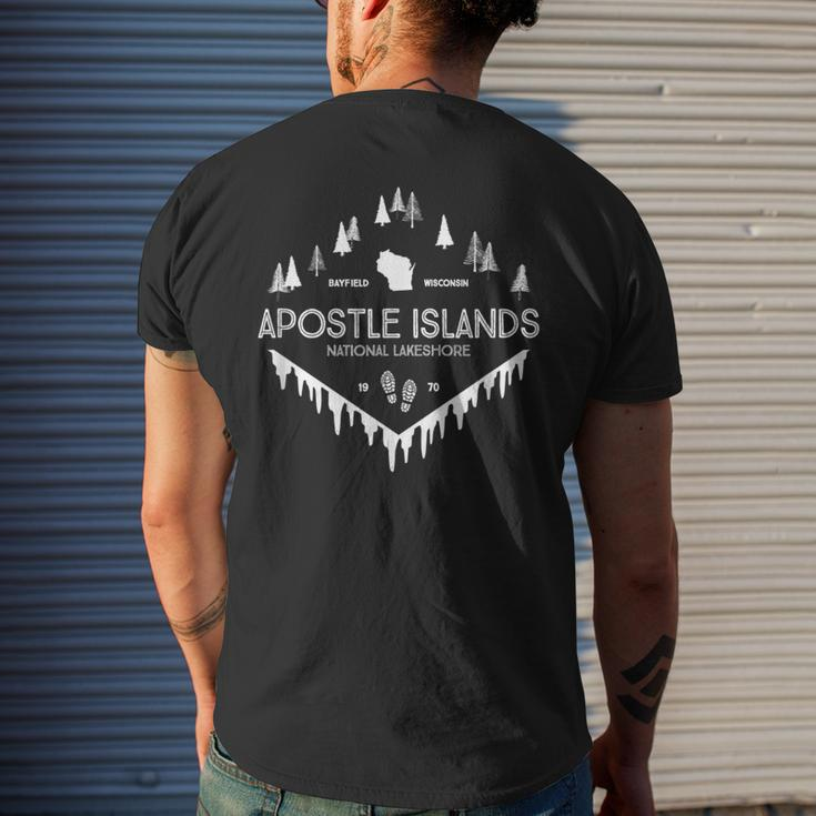 Apostle Islands National Lakeshore Ice Caves Wisconsin Men's T-shirt Back Print Gifts for Him
