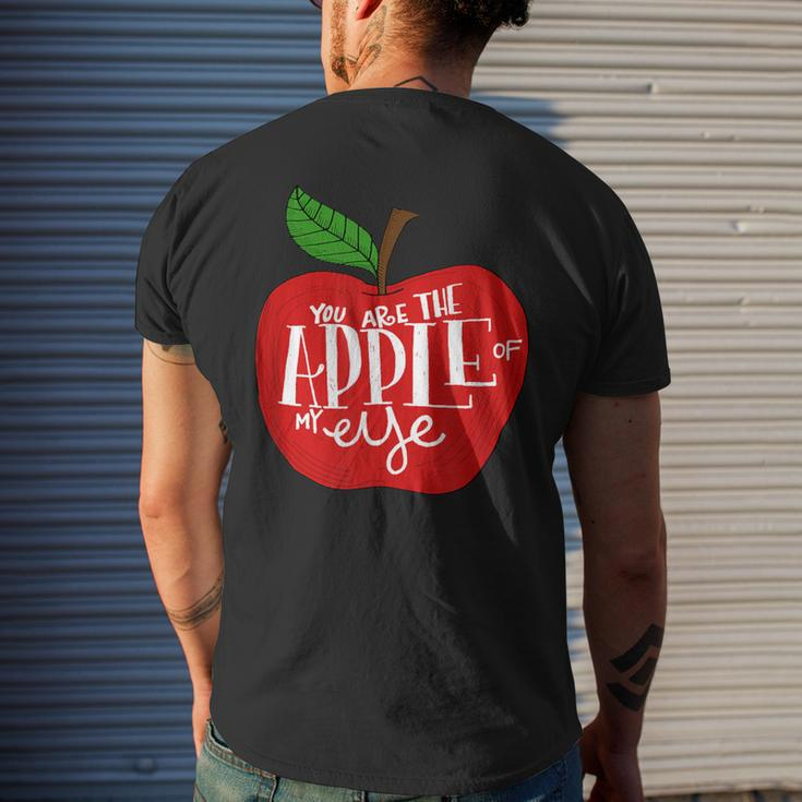 You Are The Apple Of My Eye Red Apple Men's T-shirt Back Print Gifts for Him