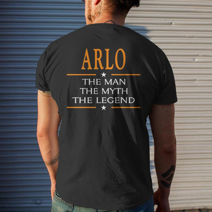 Arlo Name Gift Arlo The Man The Myth The Legend V2 Mens Back Print T-shirt Gifts for Him