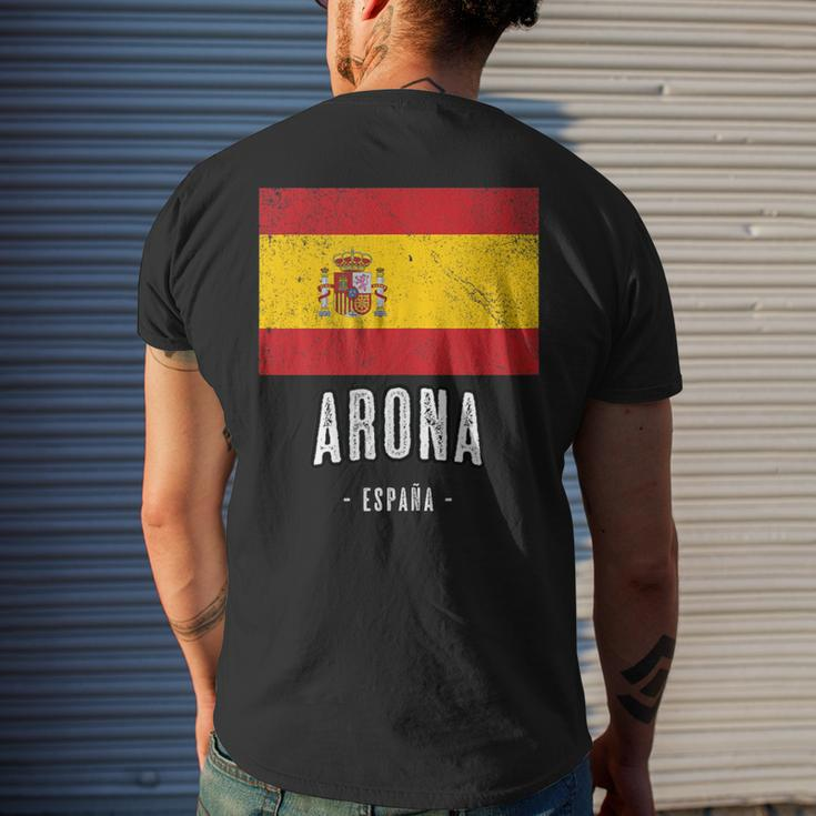 Arona Spain Es Flag City Top Bandera Ropa Men's T-shirt Back Print Gifts for Him
