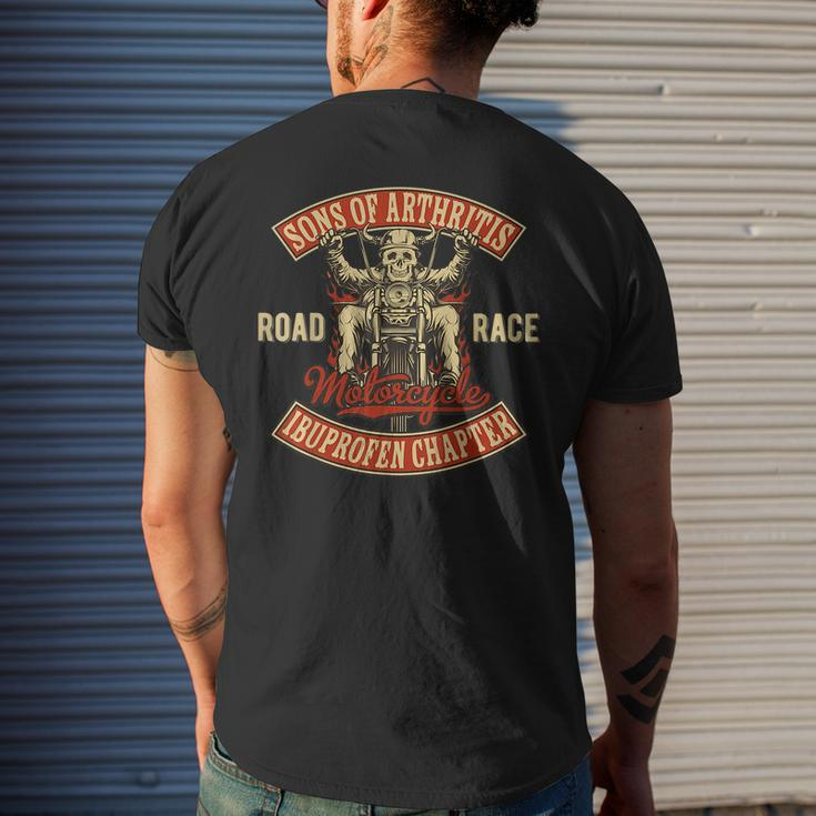 Arthritis Biker Motorcycle Gang Mens Back Print T-shirt Gifts for Him