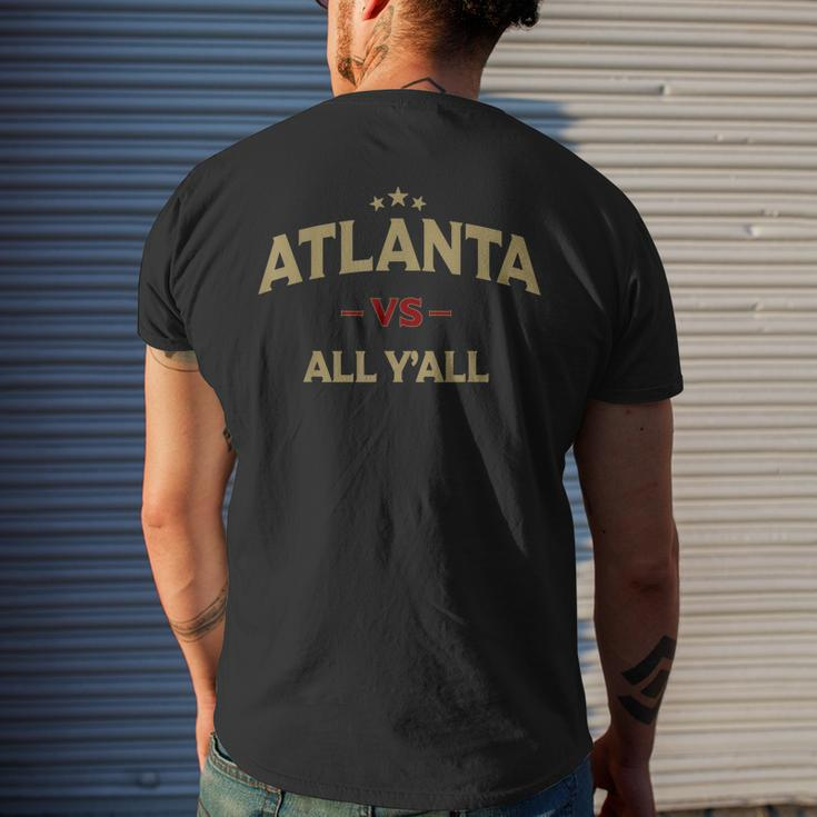 Atlanta Vs All Yall - Bold And Witty Southern Designer Mens Back Print T-shirt Gifts for Him
