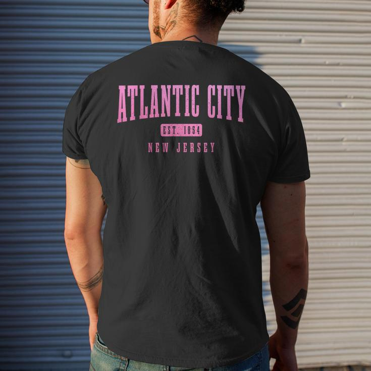 Atlantic City New Jersey Est 1854 Pride Vintage Mens Back Print T-shirt Gifts for Him