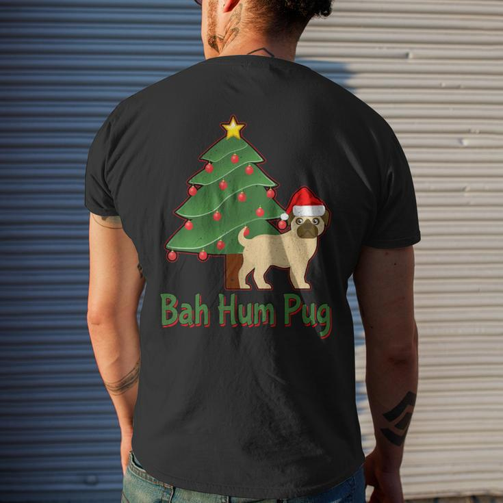 Bah Hum Pug Awesome Thanksgiving Gif Mens Back Print T-shirt Gifts for Him