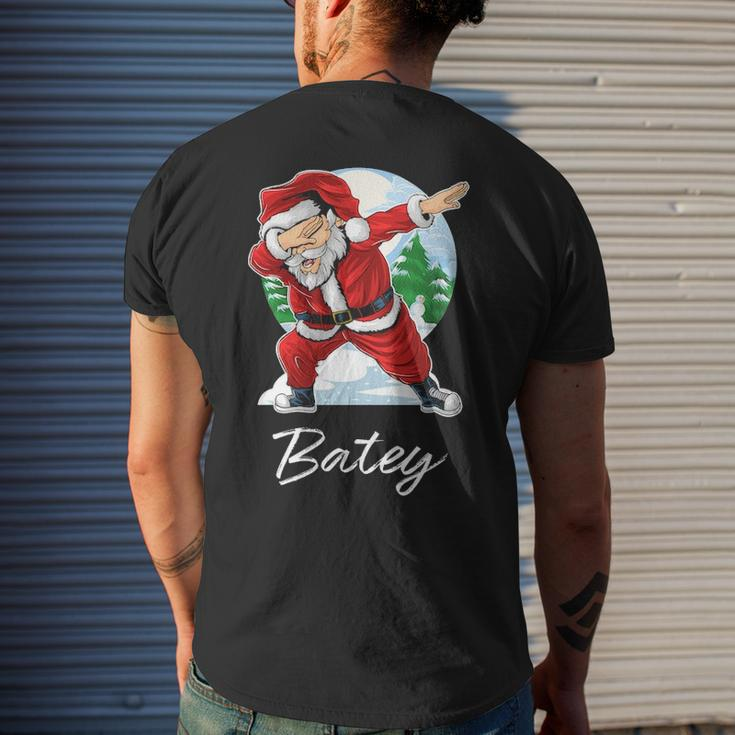 Batey Name Gift Santa Batey Mens Back Print T-shirt Gifts for Him
