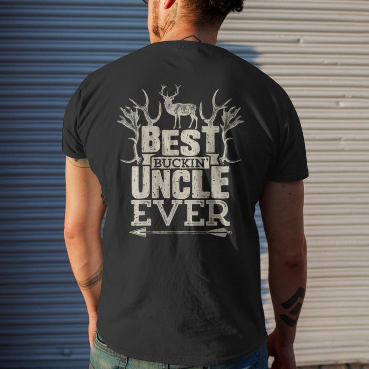 Best Buckin Uncle EverHunting Hunter Bucking Gift Hunter Funny Gifts Mens Back Print T-shirt Gifts for Him