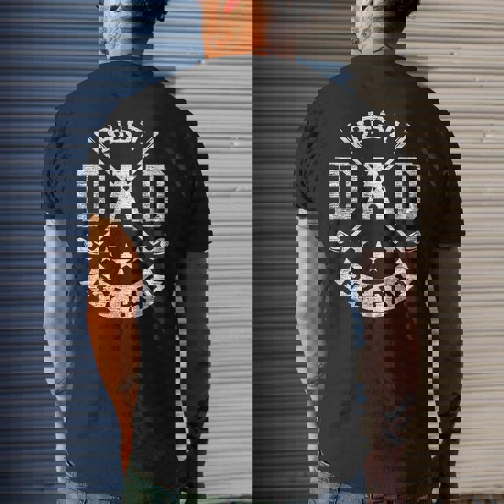 Best Dad By Par Funny Golf Daddy Fathers Day Birthday Gifts Mens Back Print T-shirt Gifts for Him