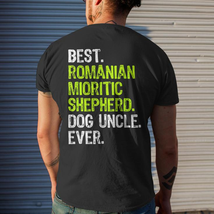 Best Romanian Mioritic Shepherd Dog Uncle Ever Men's T-shirt Back Print Gifts for Him