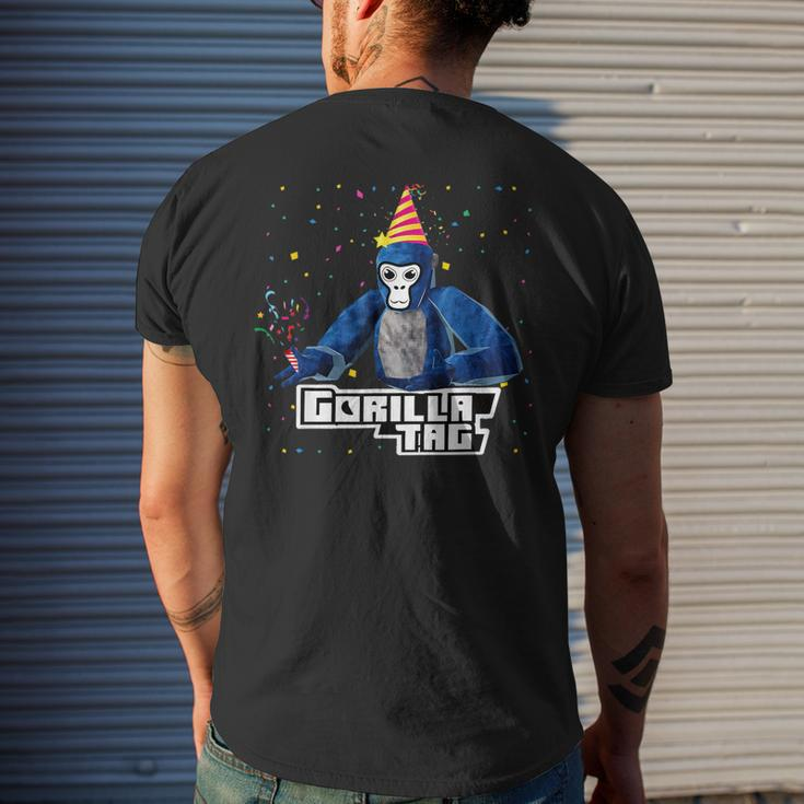 Birthday Boy Gorilla Tag Gorilla Tag Merch Monke Gift Mens Back Print T-shirt Gifts for Him
