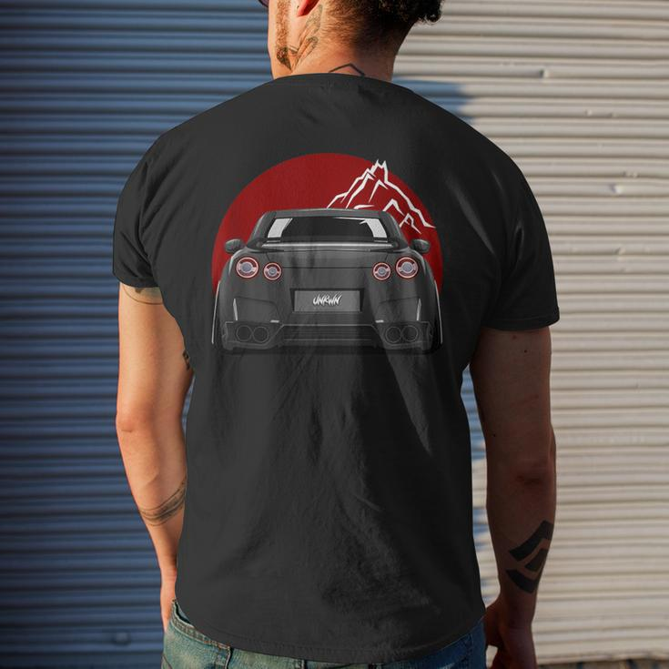 Black Gt R 35 Jdm Skyline Tuner Racing Stance Men's T-shirt Back Print Gifts for Him