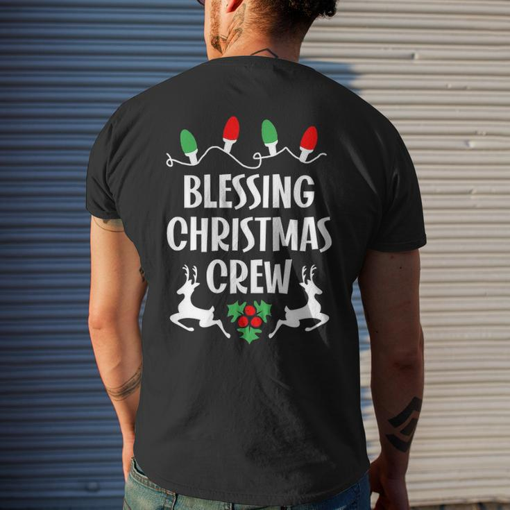 Blessing Name Gift Christmas Crew Blessing Mens Back Print T-shirt Gifts for Him