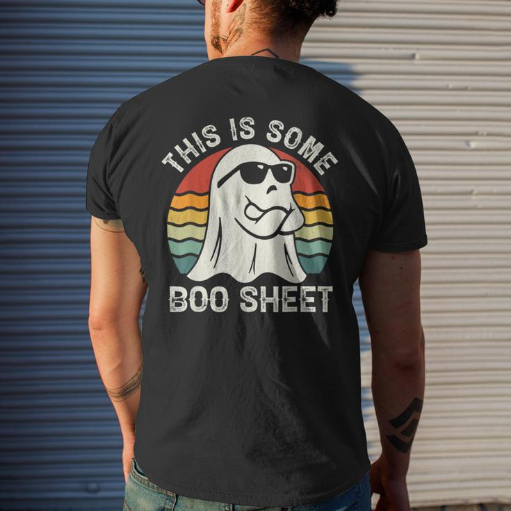 This Is Some Boo Sheet Ghost Cute Boo Ghost Halloween Spooky Men's T-shirt Back Print Gifts for Him