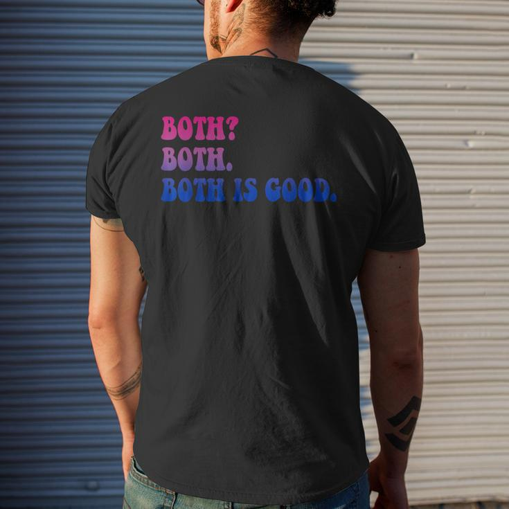 Both Both Both Is Good Bisexual Lgbt Apparel Mens Back Print T-shirt Gifts for Him