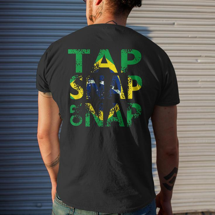 Brazilian Jiu Jitsu Tap Snap Or Nap Men's T-shirt Back Print Gifts for Him