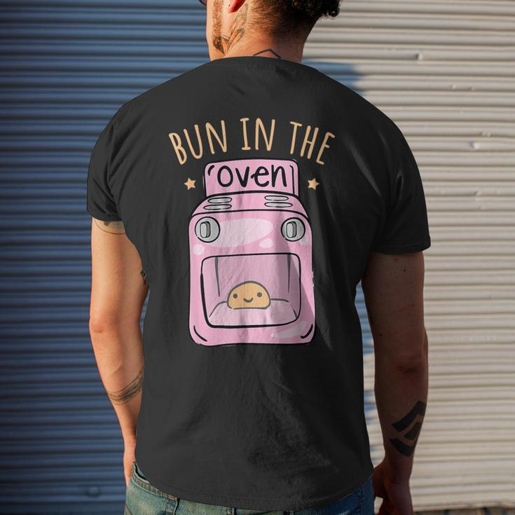 Bun In The Oven Baby Announcement Men's T-shirt Back Print Gifts for Him
