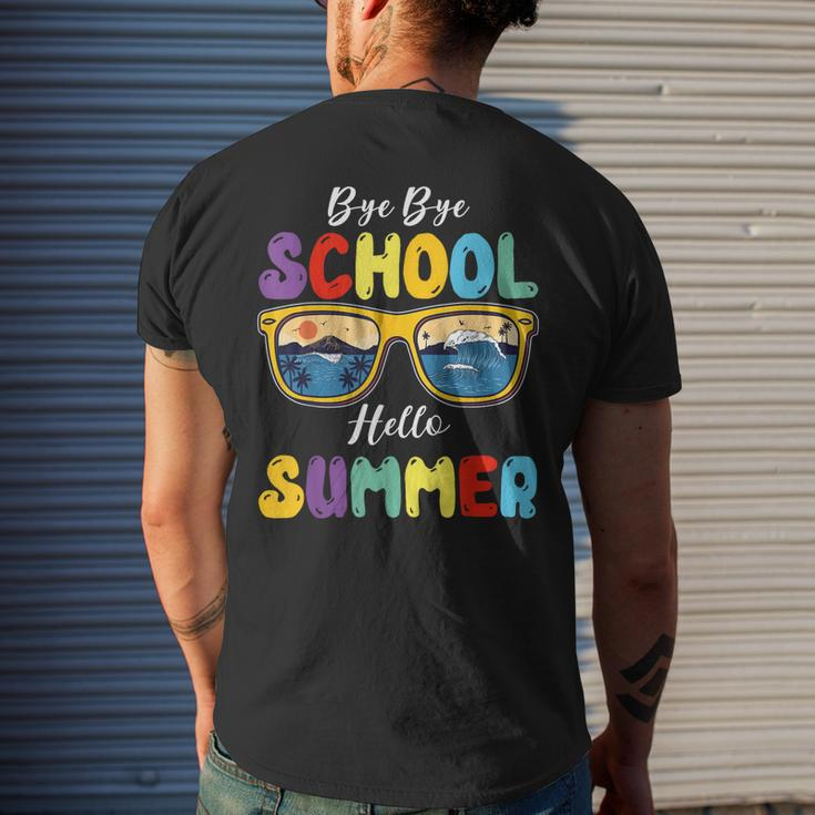 By By School Hello Summer Happy Last Day Of School Mens Back Print T-shirt Gifts for Him