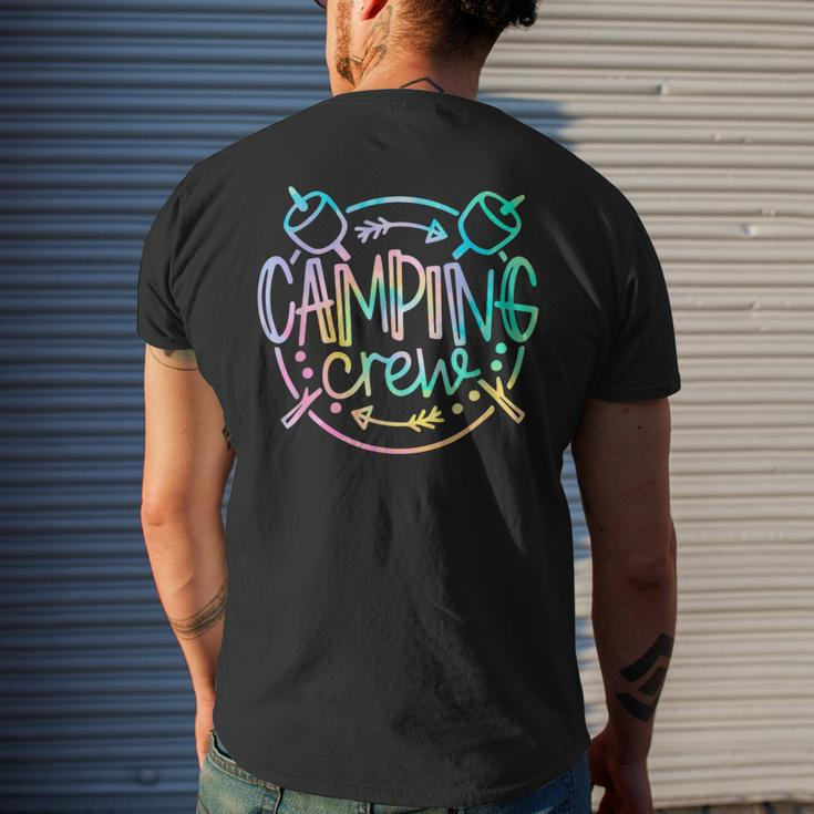 Camping Crew Camper Group Family Friends Cousin Matching Men's T-shirt Back Print Gifts for Him