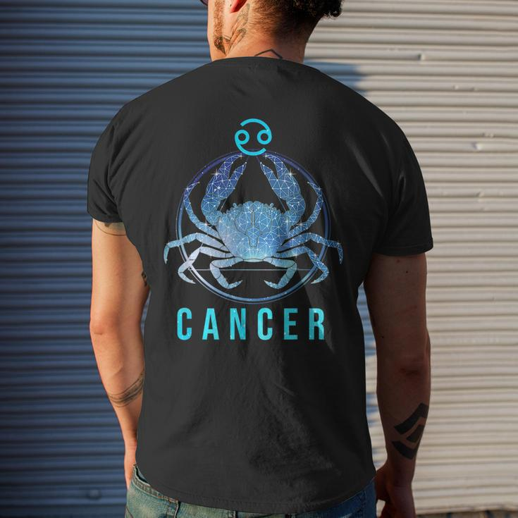 Cancer Zodiac Sign Astrology Birthday Horoscope Lover Men's Back Print T-shirt Gifts for Him