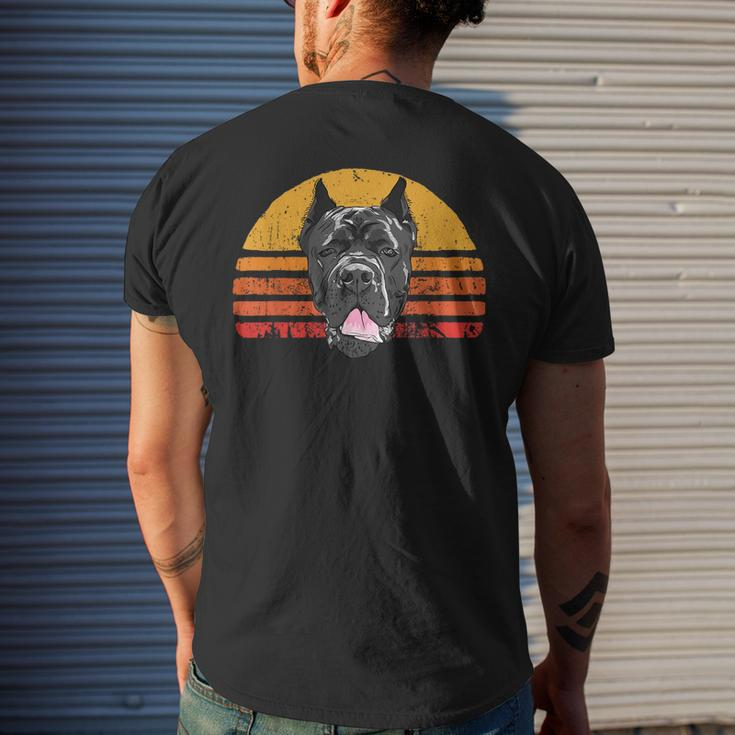 Cane Corso Vintage Retro Italian Mastiff Dog Mens Back Print T-shirt Gifts for Him