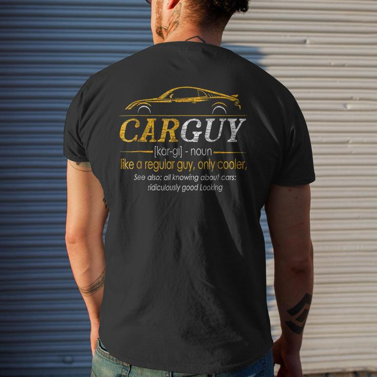 Carguy Definition Car Guy Muscle Car Men's T-shirt Back Print Gifts for Him