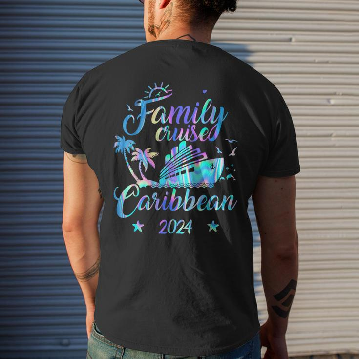 Caribbean Family Cruise 2024 Matching Vacation Friends Ship Men's T-shirt Back Print Gifts for Him