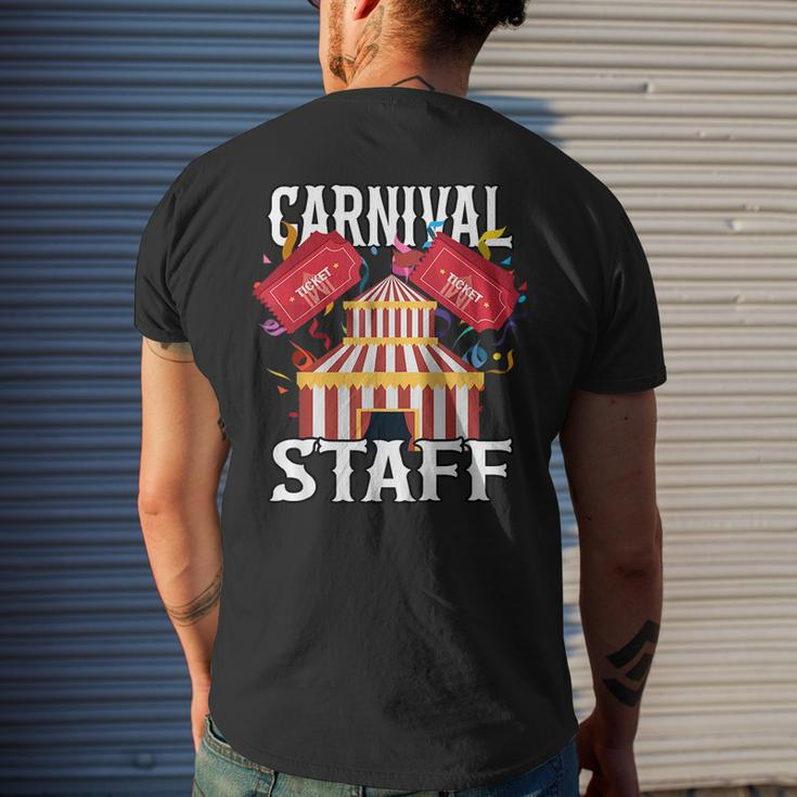 Carnival Staff Circus Event Security Ringmaster Lover Cute Mens Back Print T-shirt Gifts for Him