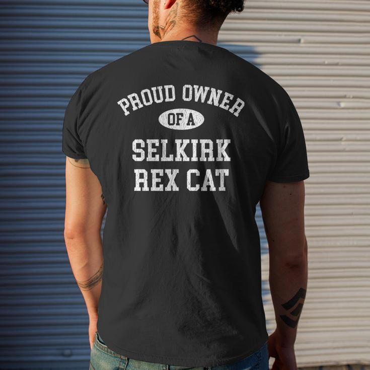 Cat Lovers Who Love Their Selkirk Rex Men's T-shirt Back Print Gifts for Him