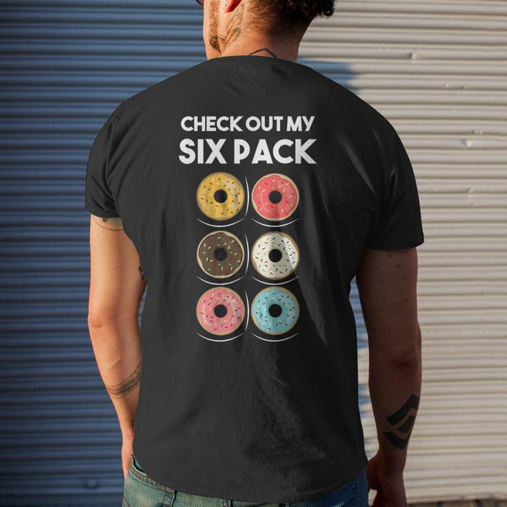Check Out My Six Pack Donut Foodie Donut Workout Men's T-shirt Back Print Gifts for Him