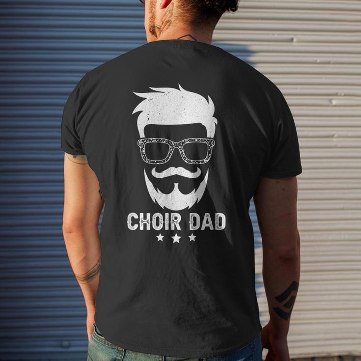 Choir Dad Of A Choir Member Beard Choir Father Gift For Mens Mens Back Print T-shirt Gifts for Him