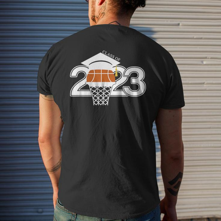 Class 2023 Graduation Senior Basketball Player Men's Back Print T-shirt Gifts for Him