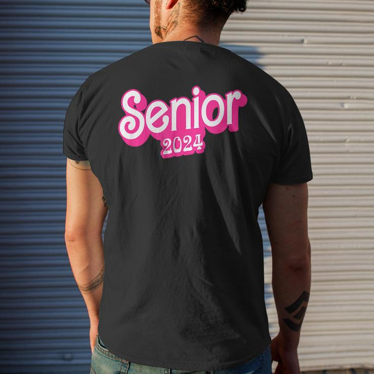 Class Of 2024 Senior Gifts Funny Seniors 2024 Mens Back Print T-shirt Gifts for Him