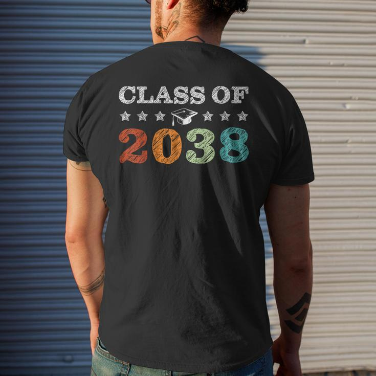 Class Of 2038 Grow With Me First Day School Back To School Men's T-shirt Back Print Gifts for Him