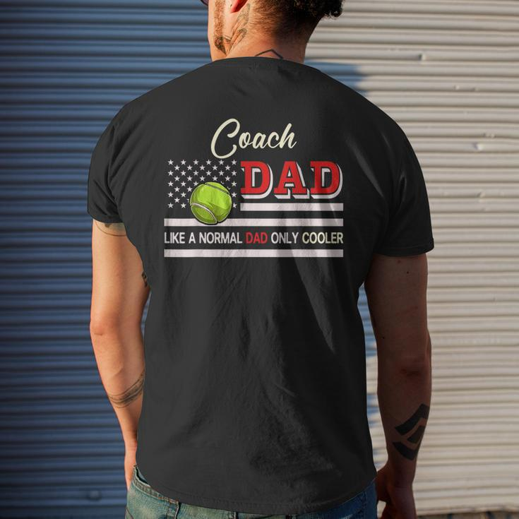 Coach Dad Normal Dad Only Cooler Costume Tennis Player Mens Back Print T-shirt Gifts for Him