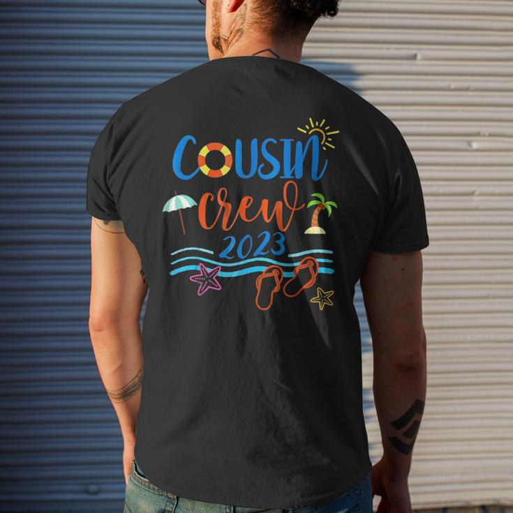 Cousin Crew 2023 Beach Vacation Matching Summer Family Trip Mens Back Print T-shirt Gifts for Him