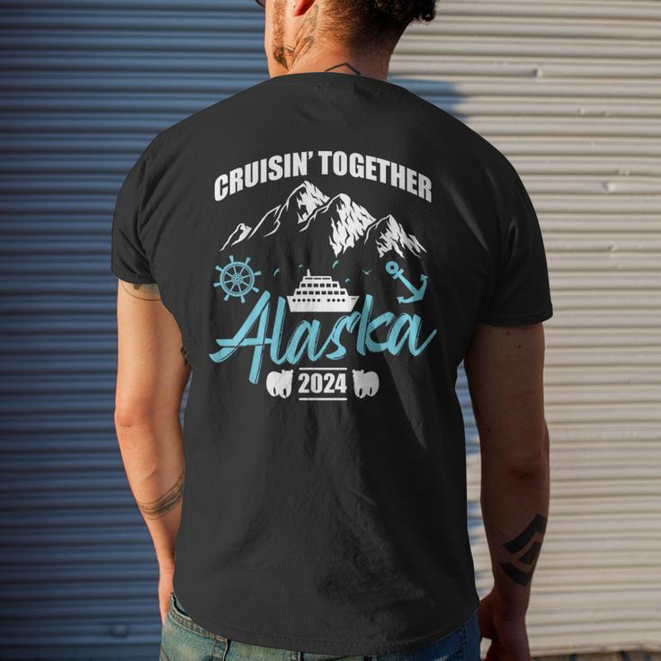 Cruising Together Alaska Trip 2024 Family Weekend Trip Match Men's T-shirt Back Print Gifts for Him