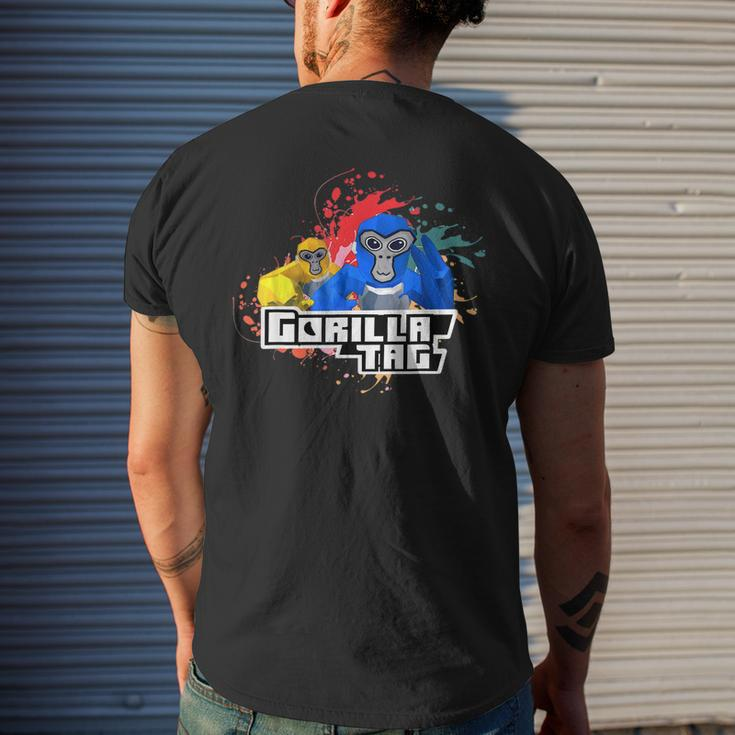 Cute Gorilla Tag Monke Vr Gamer For Kids Adults Ns Gift Mens Back Print T-shirt Gifts for Him