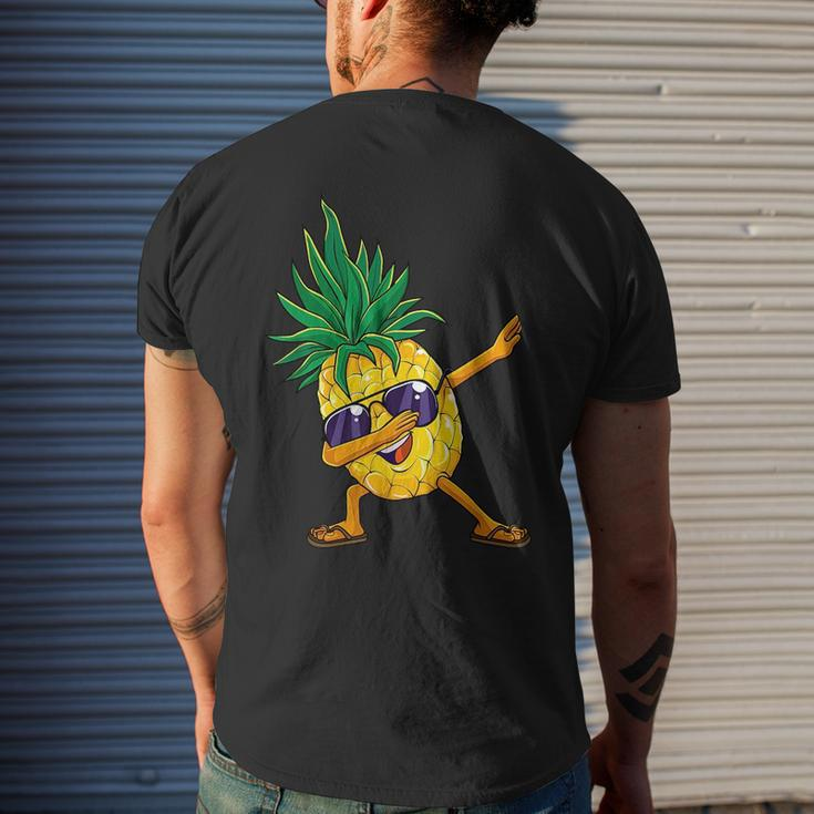 Dabbing Pineapple Hawaii Dab Dance Hawaiian Kids Mens Back Print T-shirt Gifts for Him