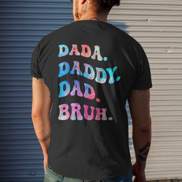 Dad Daddy Bruh Fathers Day Men's Back Print T-shirt Gifts for Him