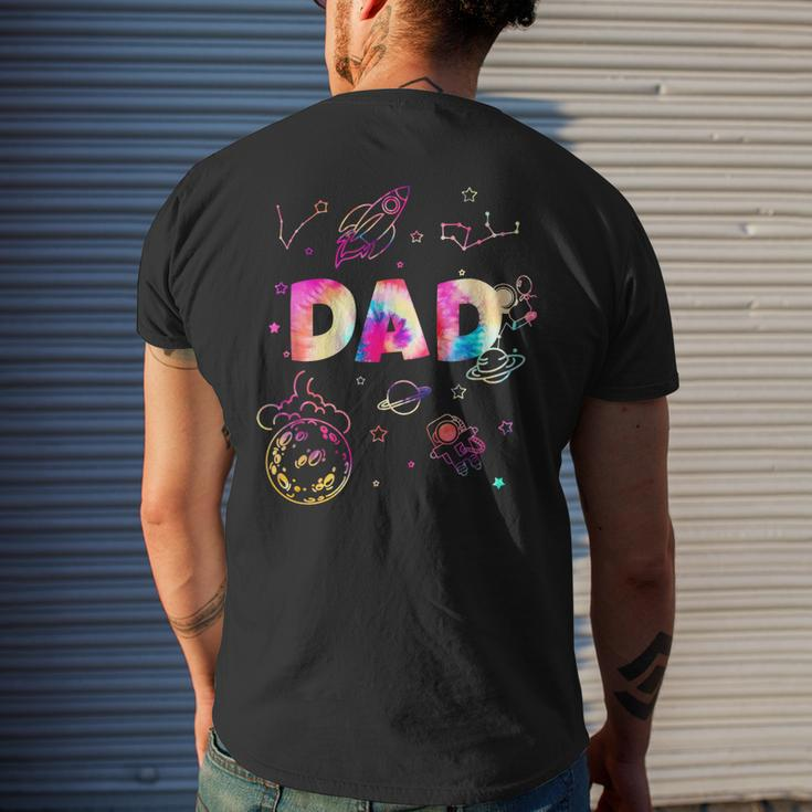 Dad Outer Space Daddy Planet Birthday Fathers Day For Women Men's Back Print T-shirt Gifts for Him