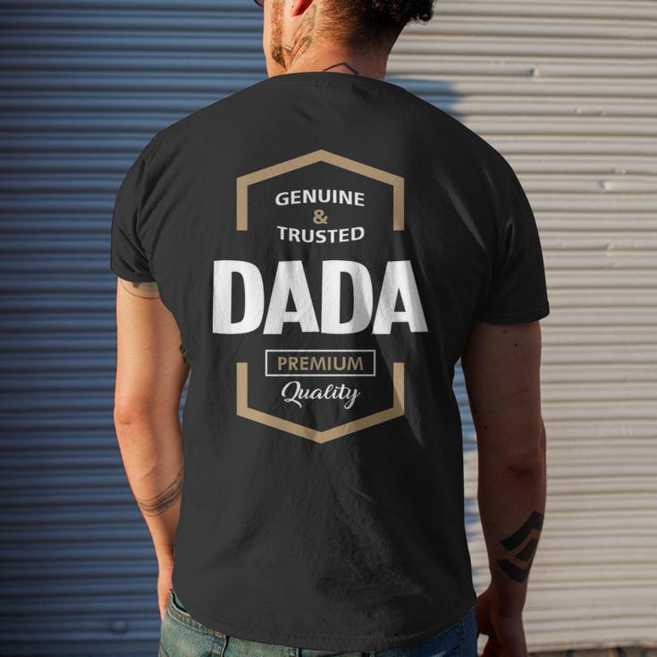 Dada Grandpa Gift Genuine Trusted Dada Quality Mens Back Print T-shirt Gifts for Him