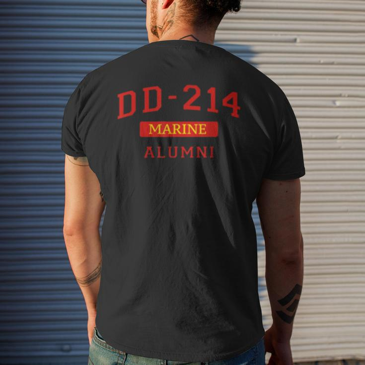 Dd214 Alumni Dd214 Jarhead Us Veteran Armed Forces Men's Back Print T-shirt Gifts for Him