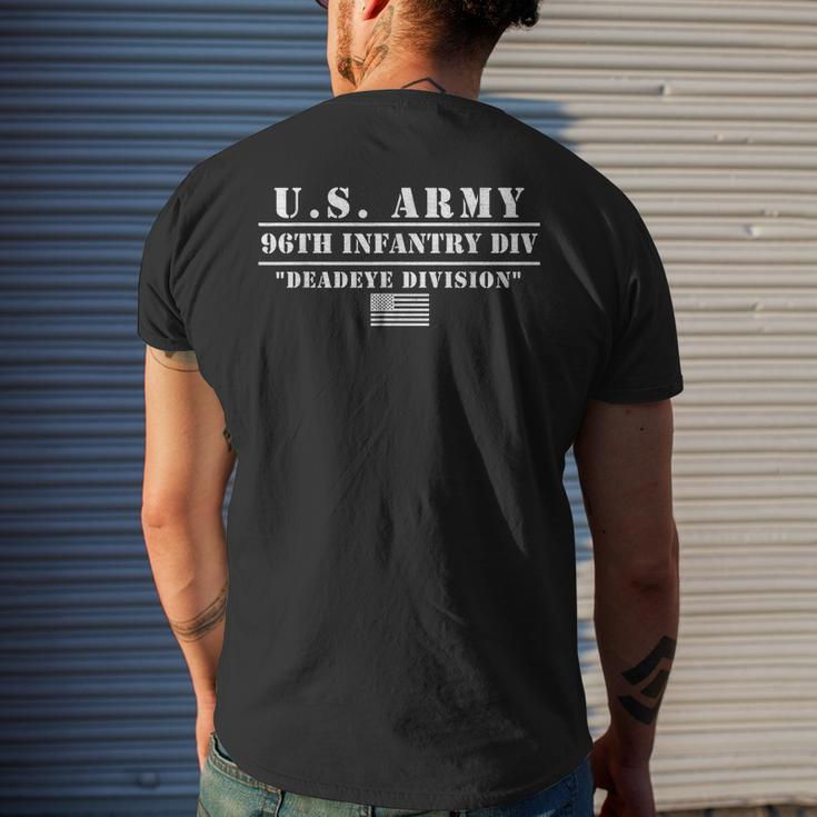 Deadeyes Us Army 96Th Infantry Division Okinawa Gifts Mens Back Print T-shirt Gifts for Him