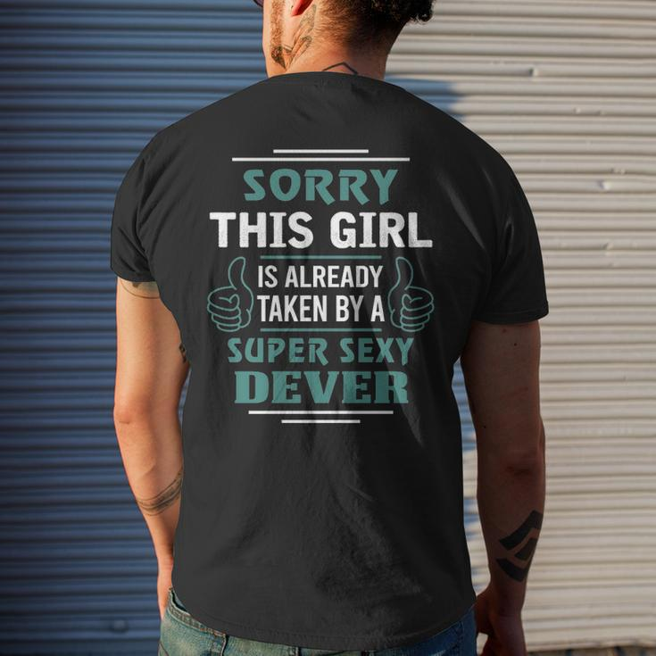 Dever Name Gift This Girl Is Already Taken By A Super Sexy Dever V2 Mens Back Print T-shirt Gifts for Him