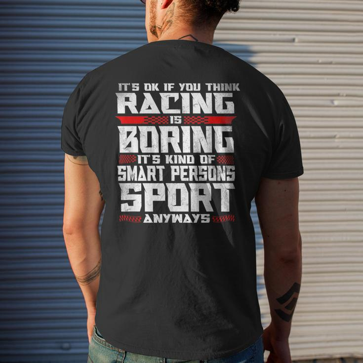 Dirt Track Racing Race Racing Funny Gifts Mens Back Print T-shirt Gifts for Him