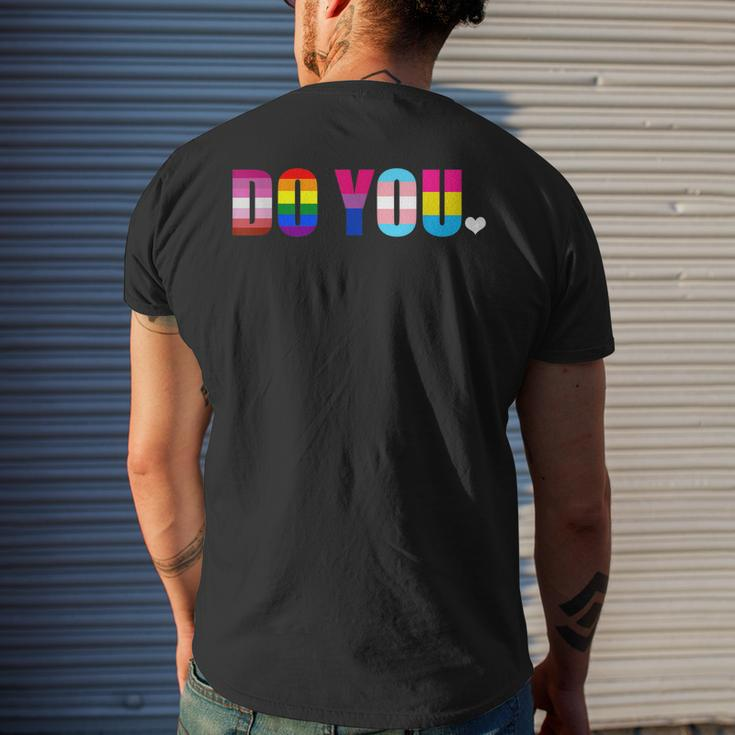 Do You Lgbtqia Pride Gay Transgender Lesbian Father Day Mens Back Print T-shirt Gifts for Him