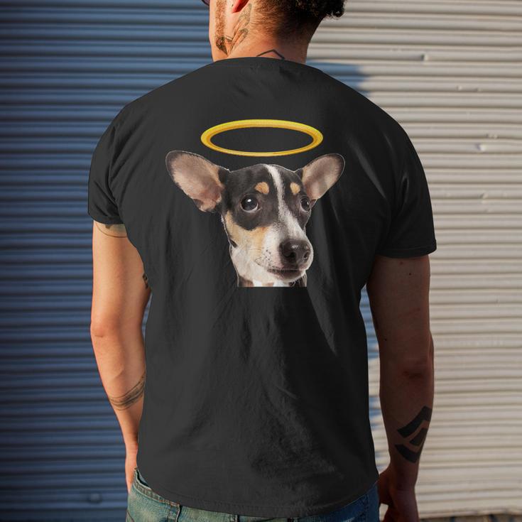 Dog Rat Terrier Holy Dog Rat Terrier Mens Back Print T-shirt Funny Gifts